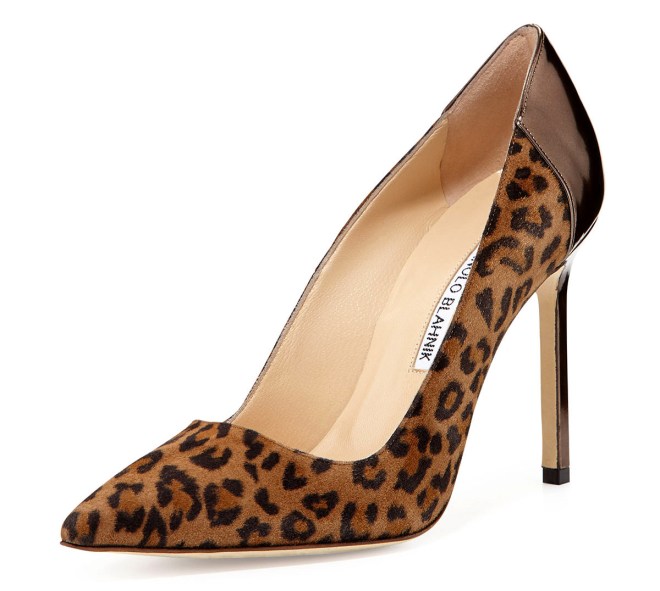 Manolo-Blahnik-Suede-Pointy-Toe-Pumps-Leopard-Print-Shoes-For-Women